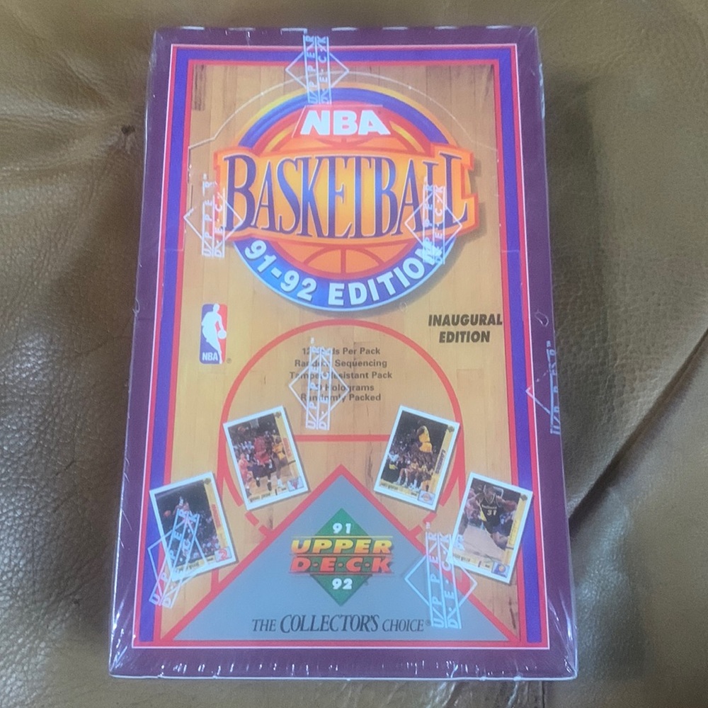 1991-92 Upper Deck Basketball 1st Year Sealed Box. 36 packs  12 cards per pack